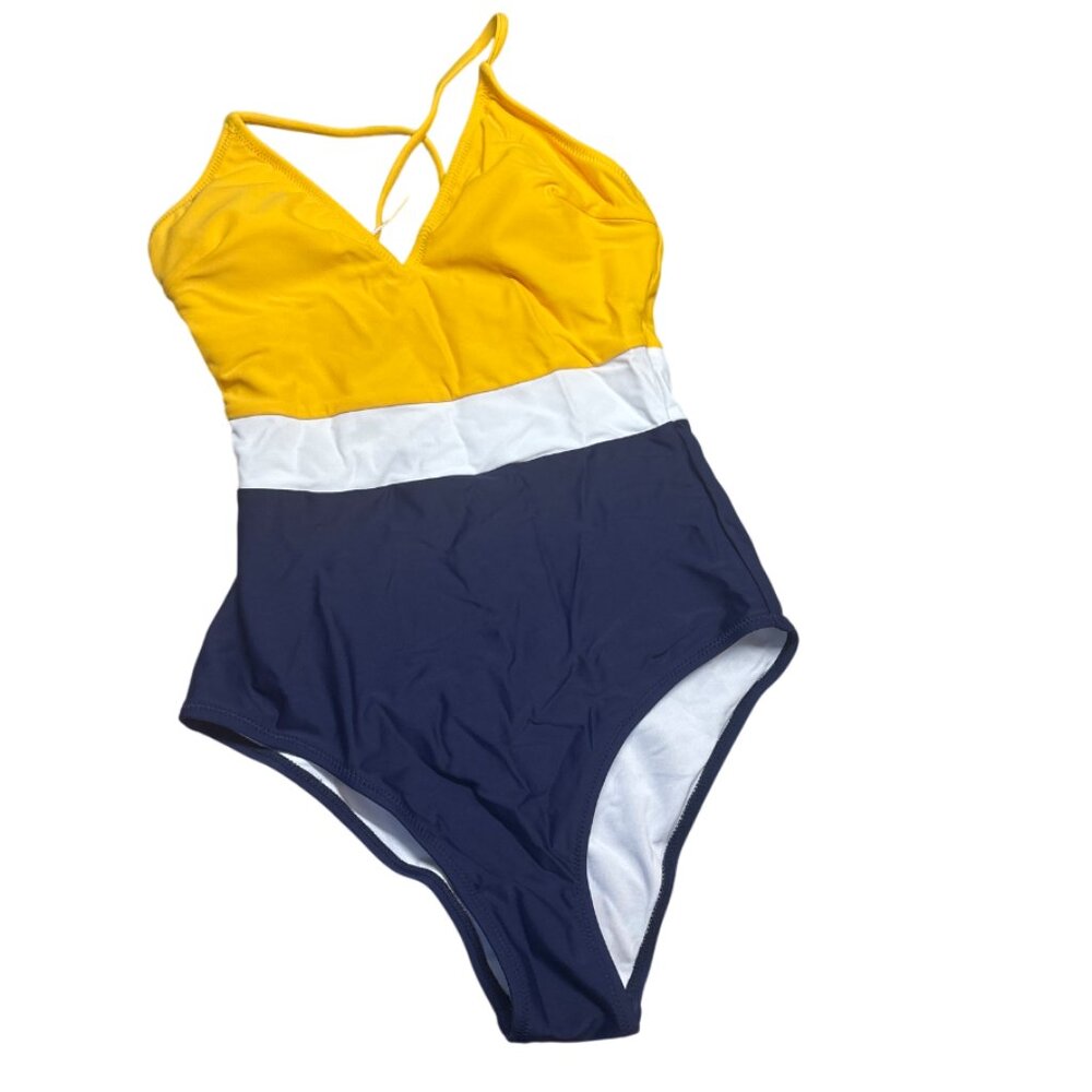 NWT Colorblock one piece swimsuit